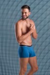 161J1-078 CUECA BOXER JEANS (M) - Sex Shop em Curitiba