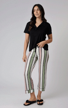 130600 PIJAMA PANTACURT LISTR - Sex Shop em Curitiba