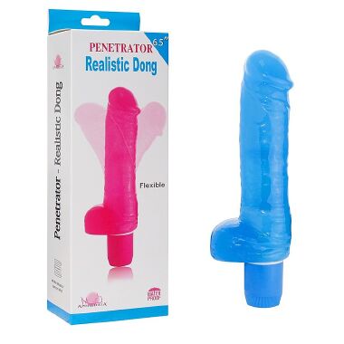 6796 PROTESE C/VIBRO RECARR.- APHRODISIA 14,2 CM az cl - Sex Shop em Curitiba