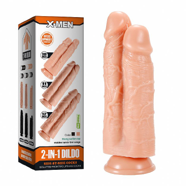 6844 PROTESE DILDO GEMEOS 2 EM 1 - 26,1 CM - Sex Shop em Curitiba