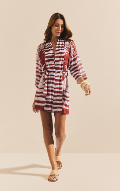 1837 Kimono Tule Orla - Sex Shop em Curitiba