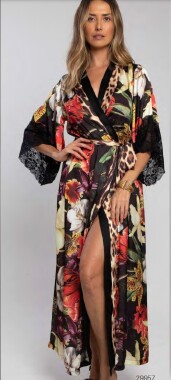 29957 KIMONO LONGO N. FLORAL GG - Sex Shop em Curitiba