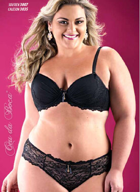 3035 CALEÇON RENDA PLUS SIZE BRANCO (50) - Sex Shop em Curitiba