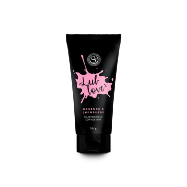3433 LUBRIFICANTE LUB LOVE MORANGO C/ CHAMP. 30G - Sex Shop em Curitiba