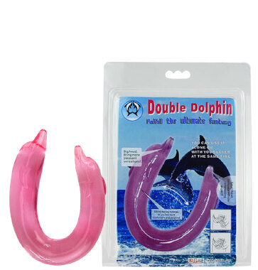 BI-040002 PENIS  DUPLO DOUBLE DOLPHIN - Sex Shop em Curitiba