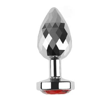 9743 Plug Anal Prateado M - 8.3 x 3.3cm vm - Sex Shop em Curitiba
