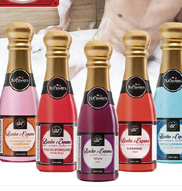 HC212 ESPUMA DE BANHO MORANGO 150ML - Sex Shop em Curitiba