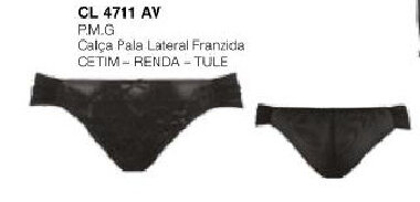 4711 CALCINHA CETIM C/RENDA PINK POP PR (P) - Sex Shop em Curitiba