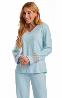 5066 PIJAMA LOUISE LONGO - Sex Shop em Curitiba