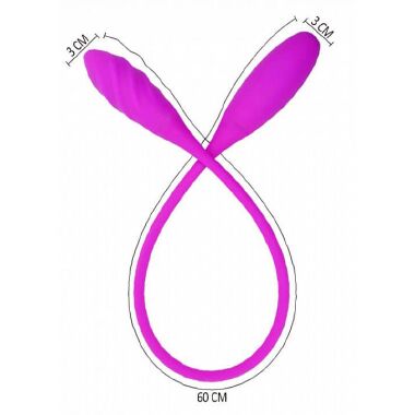 5622 VIBRADOR 2 PONTAS SNAKY VIBE 7V ES002 - Sex Shop em Curitiba