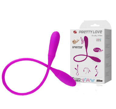 5623 VIBRADOR DUPLO P/CASAL - SNAKY VIBE 7VEL ES004 - Sex Shop em Curitiba