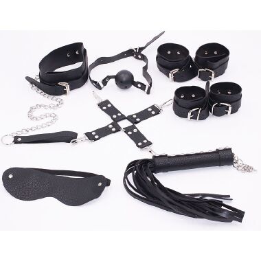 5875 KIT BONDAGE PRETO - Sex Shop em Curitiba