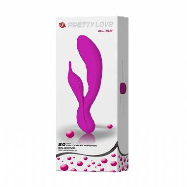 6002 VIBRADOR PONTO G E CLITORIS RECARREG BLISS - PRETTY LOVE - Sex Shop em Curitiba