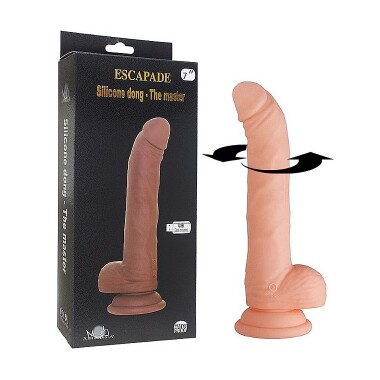 6795 PROTESE RECARR. THE MASTER 18,0 CM Bege - Sex Shop em Curitiba