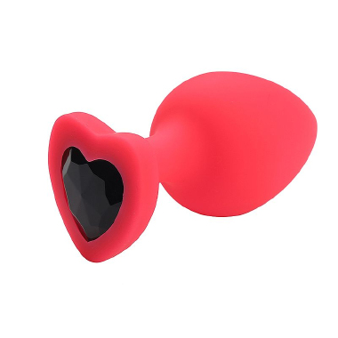 7205 Plug Anal Coracao Silicone 7,5cm P - Sex Shop em Curitiba