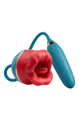 7875 Vibrador clitoris form. Boca c/ Bullet Vai e vem - Sex Shop em Curitiba