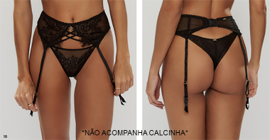 8406 CINTA LIGA ELEGANCE pr M - Sex Shop em Curitiba