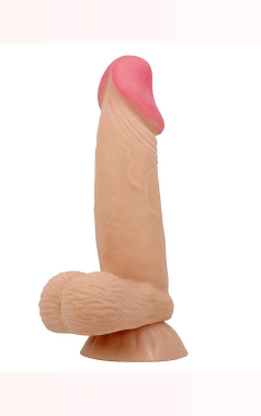 8540 Penis Realist. Dupla Camad Sliding Skin 19.4x4.2 - Bege - Sex Shop em Curitiba