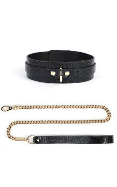 8746 Coleira Bondage c/ Corrente e Guia - Sex Shop em Curitiba
