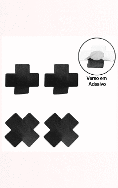 9469 Adesivos P/ Mamilos / Cruzado pr - Sex Shop em Curitiba