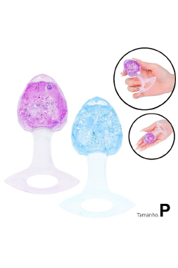 9848 Plug Anal Silicone Tam P - 8,7 x 3,3 - Sex Shop em Curitiba