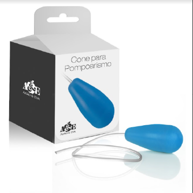 AC028 CONE P/ POMPOAR AZUL 70GR - Sex Shop em Curitiba