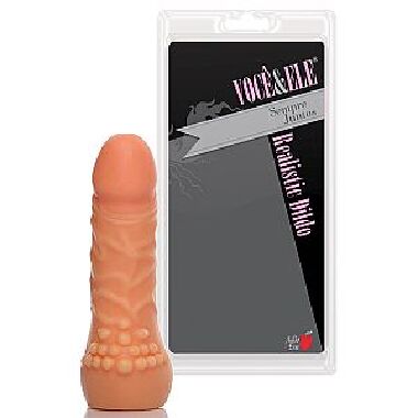 ADAO45 PRÓTESE MASSAG. LATEX 13X3CM - Sex Shop em Curitiba