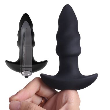 5584 PLUG ANAL ESPIRAL ARROW C/VIBRO - Sex Shop em Curitiba