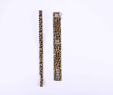 BL10017 COLEIRA C/GUIA ANIMAL PRINT - Sex Shop em Curitiba