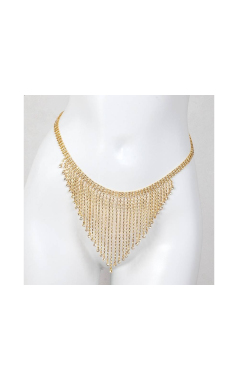YSBN140 Calcinha Strass c/Franja Bodychain Joia de Corpo U Dour - Sex Shop em Curitiba