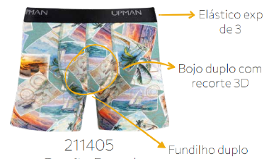 161C6 CUECA BOXER COTTON DIGITAL POSTAL M - Sex Shop em Curitiba