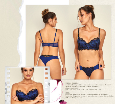 F10209 SUTIA ALLANA PR/AZUL BIC 48 - Sex Shop em Curitiba