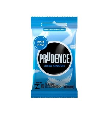 A2001 PRESERVATIVO PRUDENCE ULTRA SENSIVEL C/ 3 - Sex Shop em Curitiba