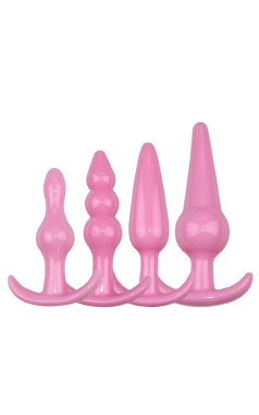 8391 Kit com 4 Plugs anais - Sex Shop em Curitiba