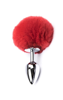 7061 PLUG INOX POMPOM 8,5 - M - Sex Shop em Curitiba