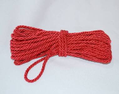 002/15 CORDAO P/BONDAGE NYLON ACETIN.  15mm 10M verm - Sex Shop em Curitiba