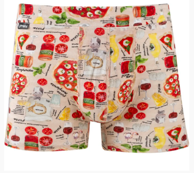 16EC6.P CUECA BOXER PIZZA P - Sex Shop em Curitiba