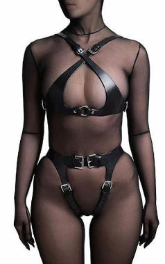 9310 Conjunto Top e Calcinha em PU U - Sex Shop em Curitiba