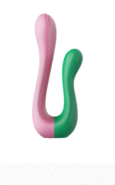 IM0415 VIBRADOR DOUBLE PASSION ROSA/VERD - Sex Shop em Curitiba