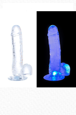 8233 DILDO REALISTICO C/LED COLORIDO 18,5 X 3,6 - SI - Sex Shop em Curitiba