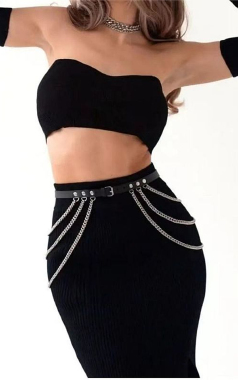 9336 Harness Cinto c/ Detalhes em Correntes 4 - Sex Shop em Curitiba