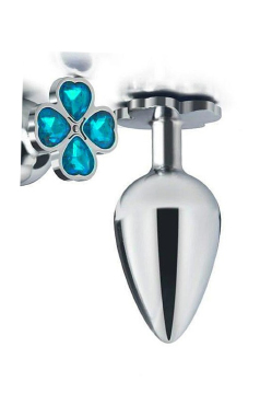 7044 Plug Anal Aco Trevo 7,5cm - Sex Shop em Curitiba