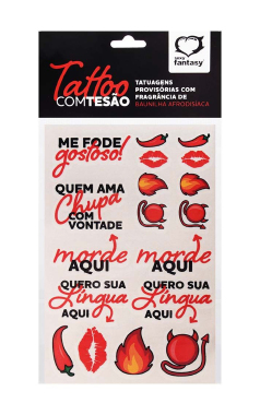 60366 Cartela Tatoo c/Tesao - Sex Shop em Curitiba