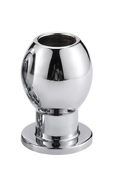 8413 Plug Anal Vazado Aco Inox 6,0 x 4,0 cm - Sex Shop em Curitiba