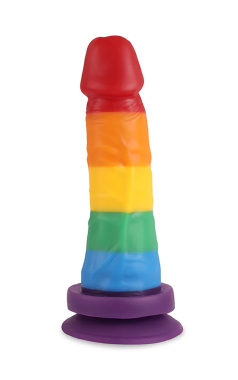 PRI01 PROTESE PRIDE C/VENTOSA 16X4 CM - Sex Shop em Curitiba