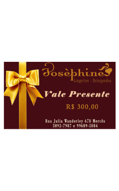 VALE PRESENTE R$ 300,00 - Sex Shop em Curitiba