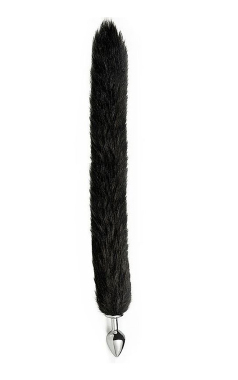 7438 Plug Anal Rabo de Raposa Pret 80cm (p) - Sex Shop em Curitiba