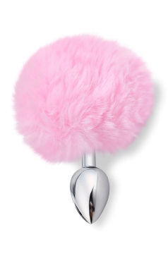 7061 PLUG INOX POMPOM 8,5 - M - Sex Shop em Curitiba