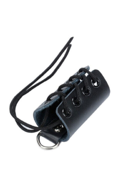 CK072  ANEL DE CASTIDADE EM COURO SINT C/AJUSTE - Sex Shop em Curitiba