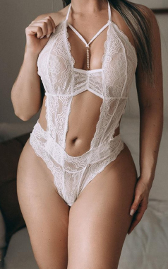 02181 BODY EM RENDA C/PEROLAS BR - Sex Shop em Curitiba